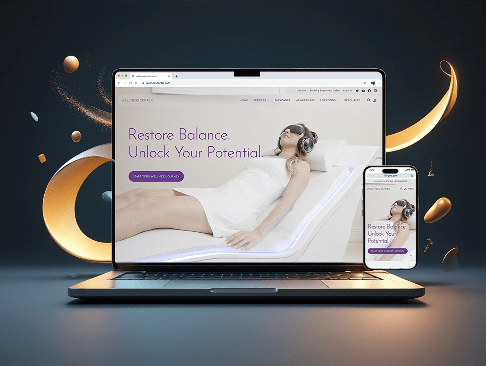 Confidential (high-end wellness, 3 locations) · Website Redesign · High-End Wellness Service